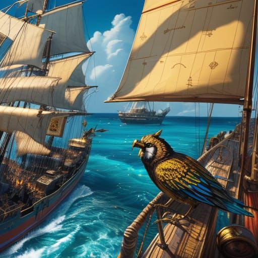 Animals as Pirates Concept Art on Caribbean Ship