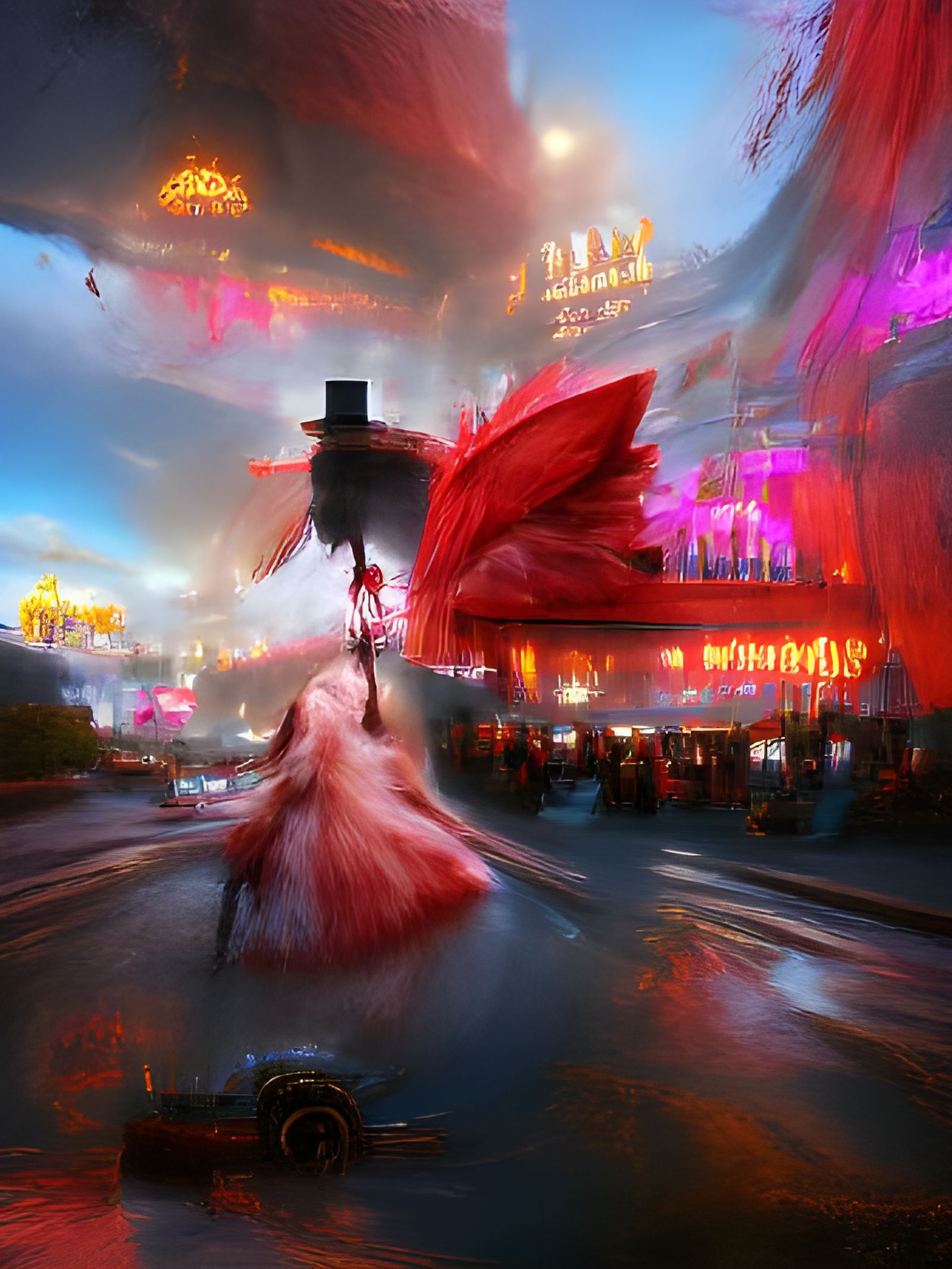 Moulin Rouge Concept Art in Digital Illustration