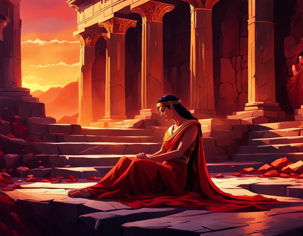 Antigone's Lament: Burial in Ancient Ruins