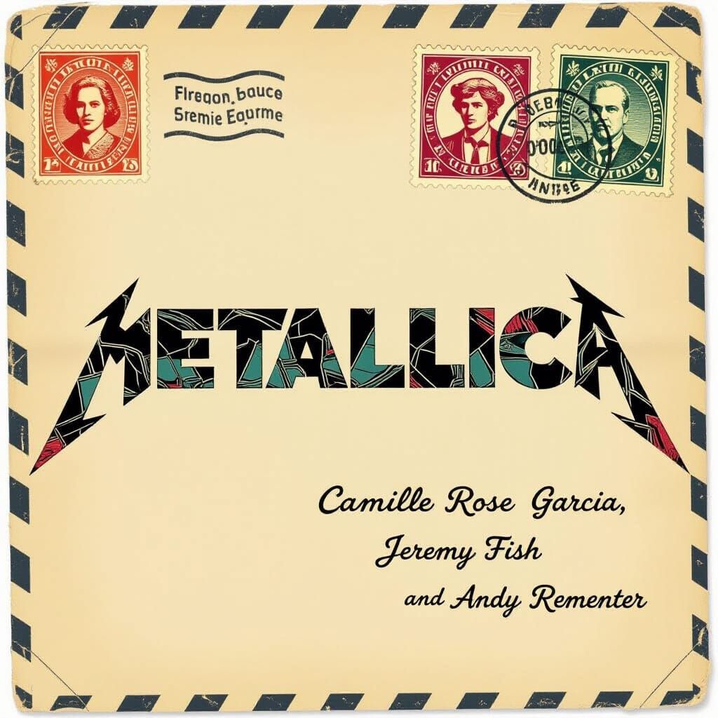 Vintage Letter Art: Metallica Stamp Collage