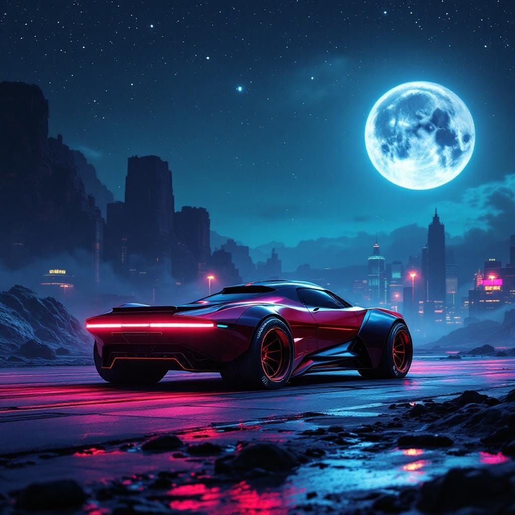 Cyberpunk cityscape