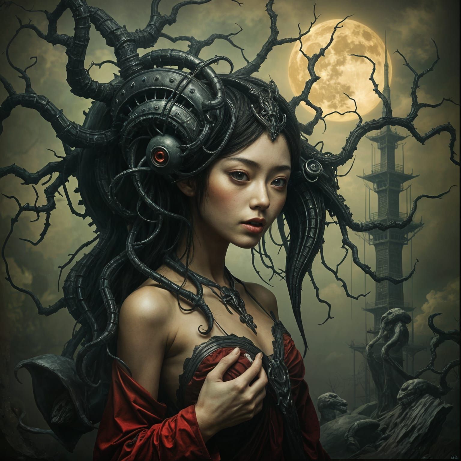 Woman in Biomechanical Harmony