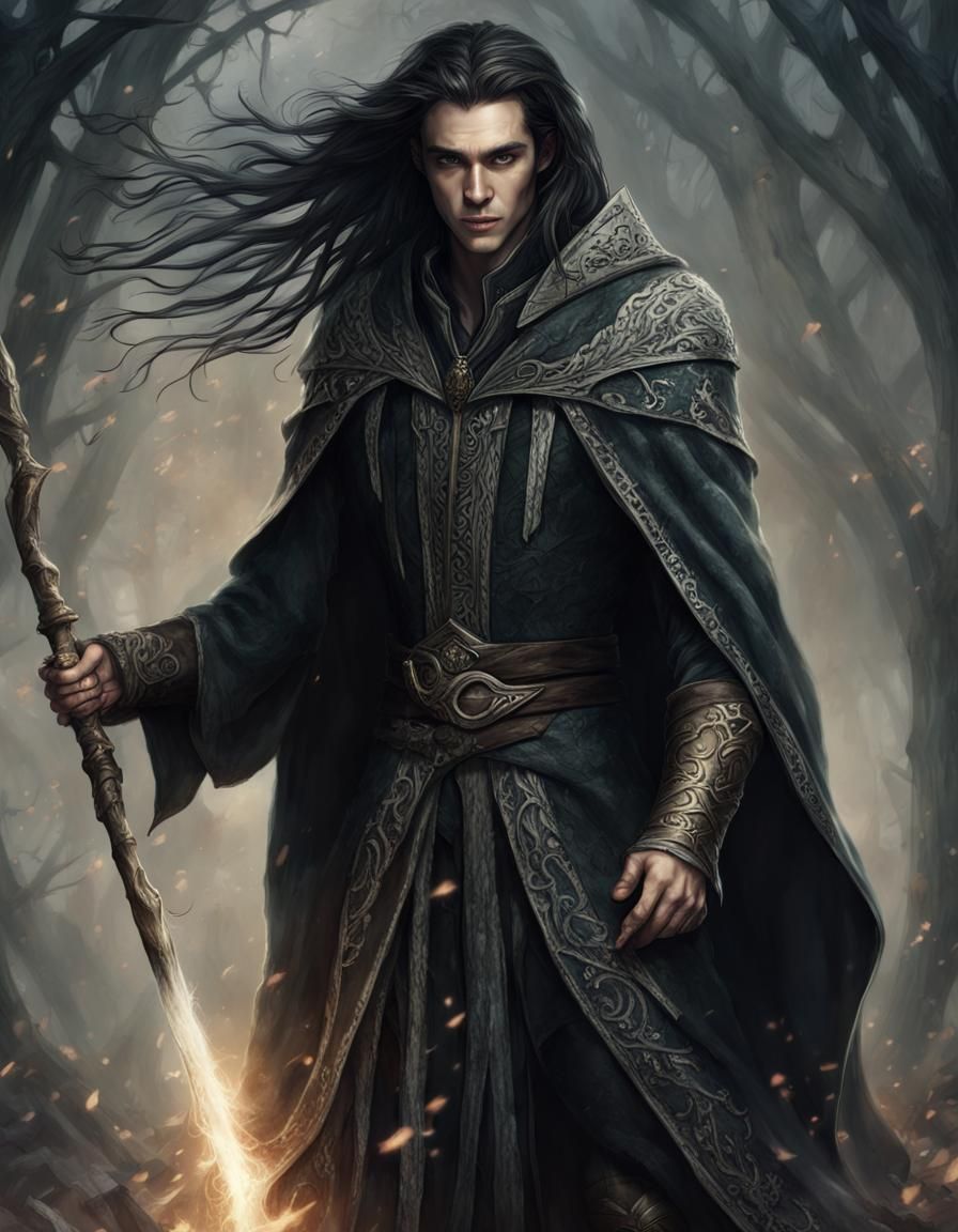 High Elf Sorcerer Concept Art in 8k