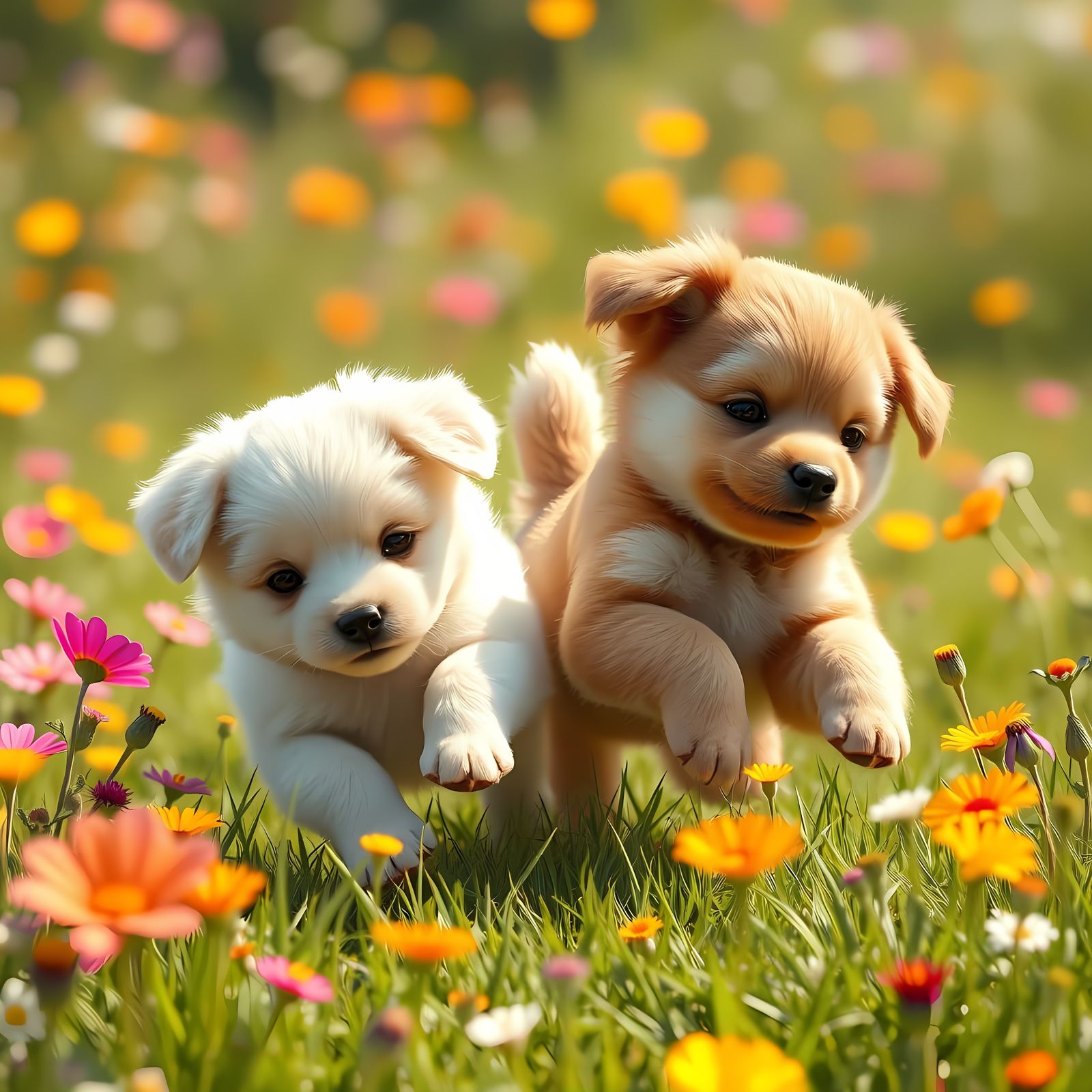 Two Anime-Inspired Puppy Playmates in 8K Resolution