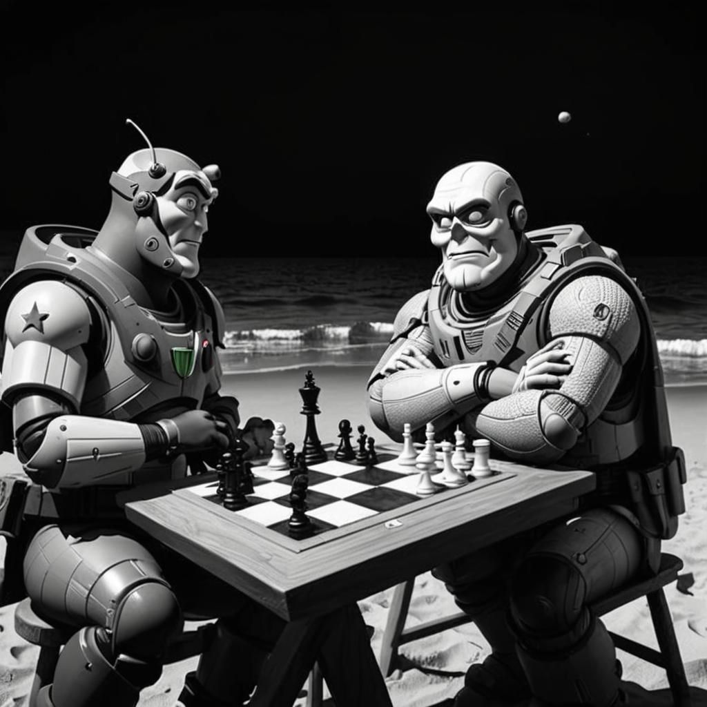 Buzz Lightyear Plays Chess with Death: Pixar Style
