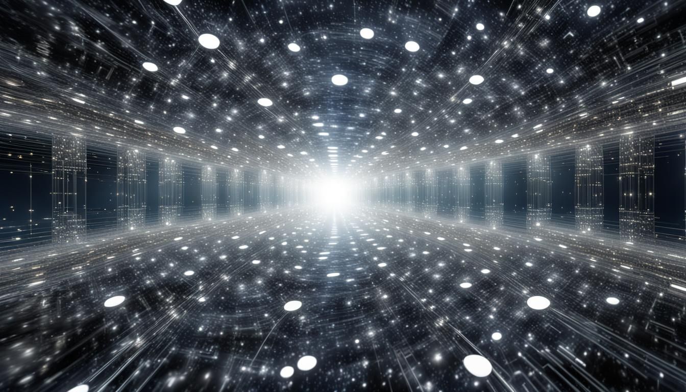 Quantum Computer Universe Simulation in Photorealistic 3D