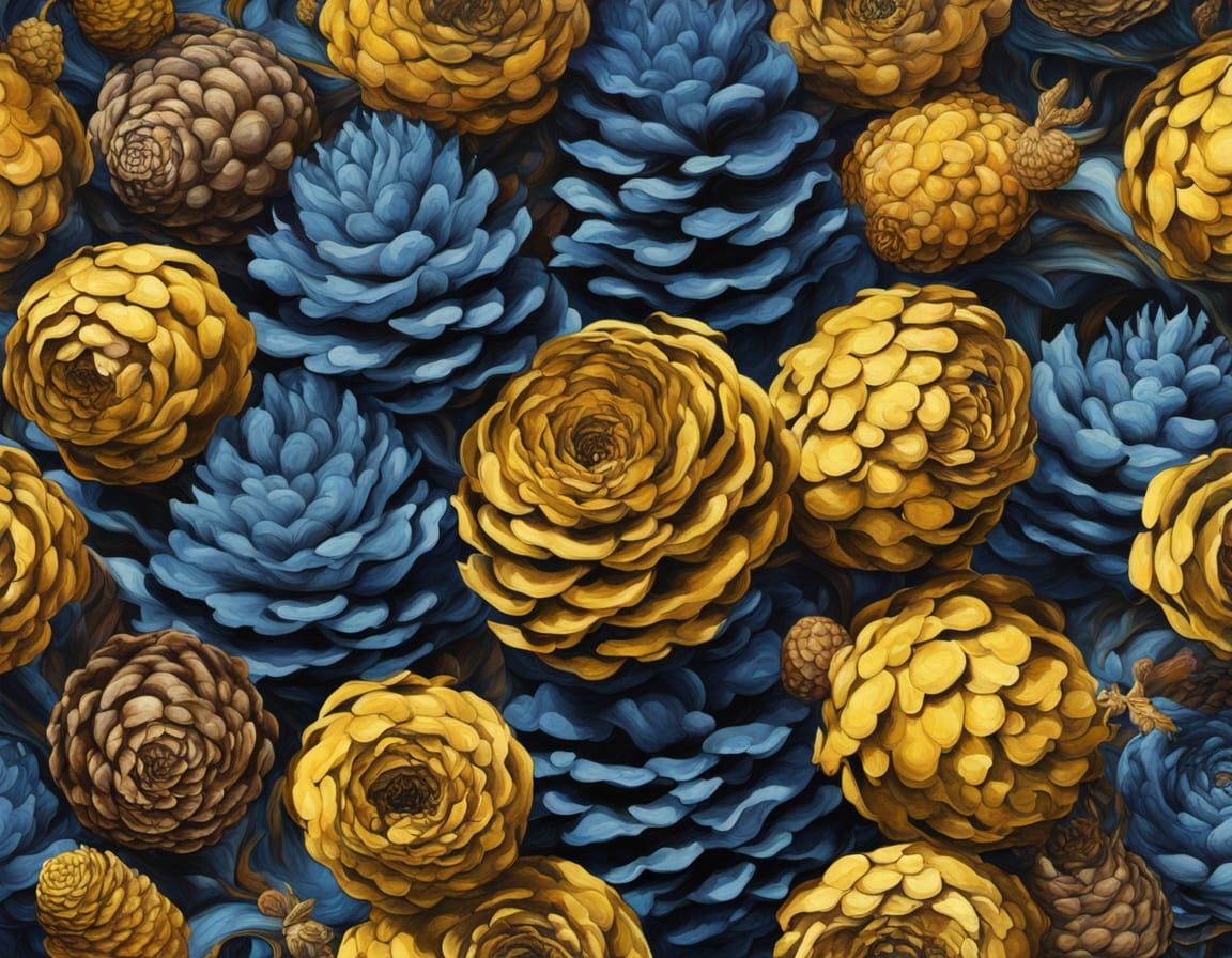 Abstract Surrealism Painting with Retro Steampunk Elements