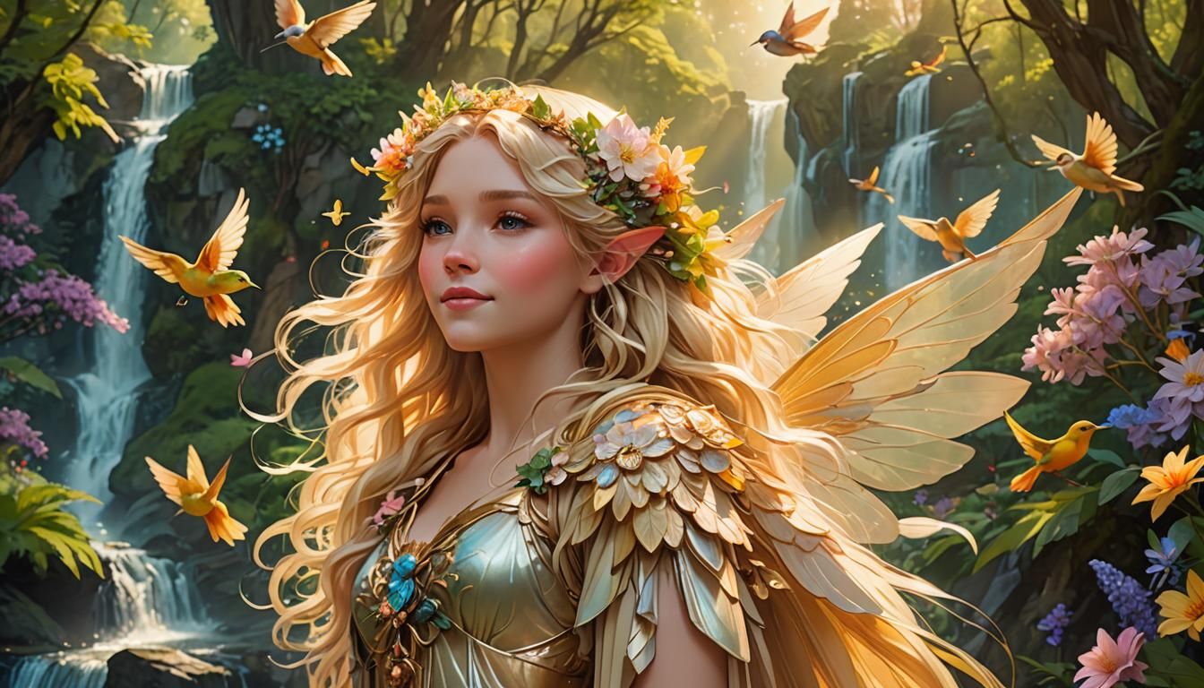 The new fairy queen certainly looked the part