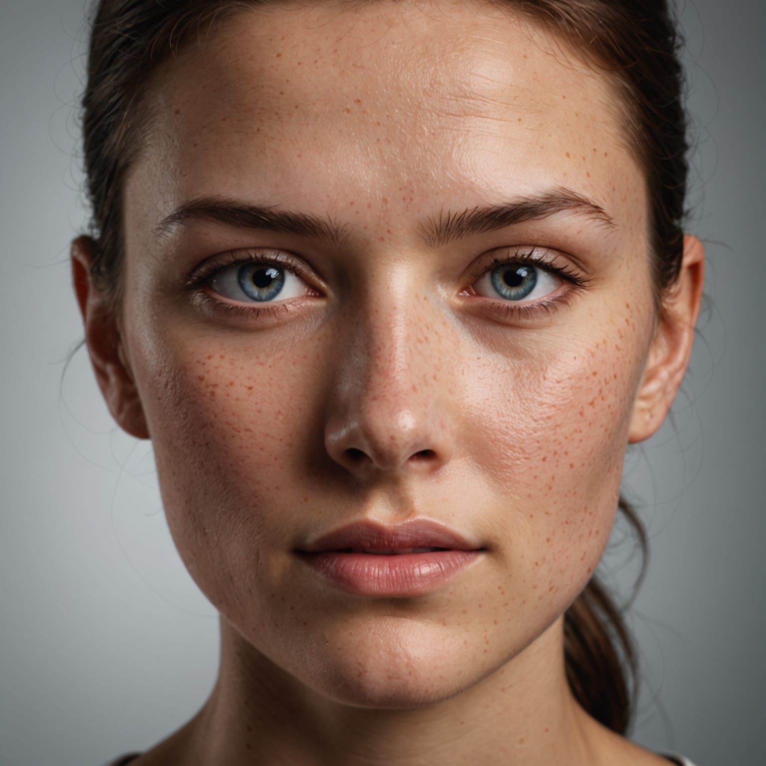 Ultrarealistic Portrait with Lifelike Skin Texture