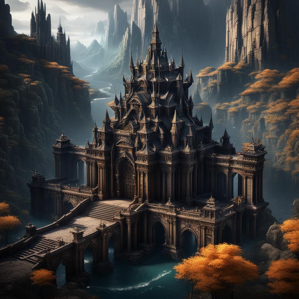 Fantastical Matte Painting with Intricate Details