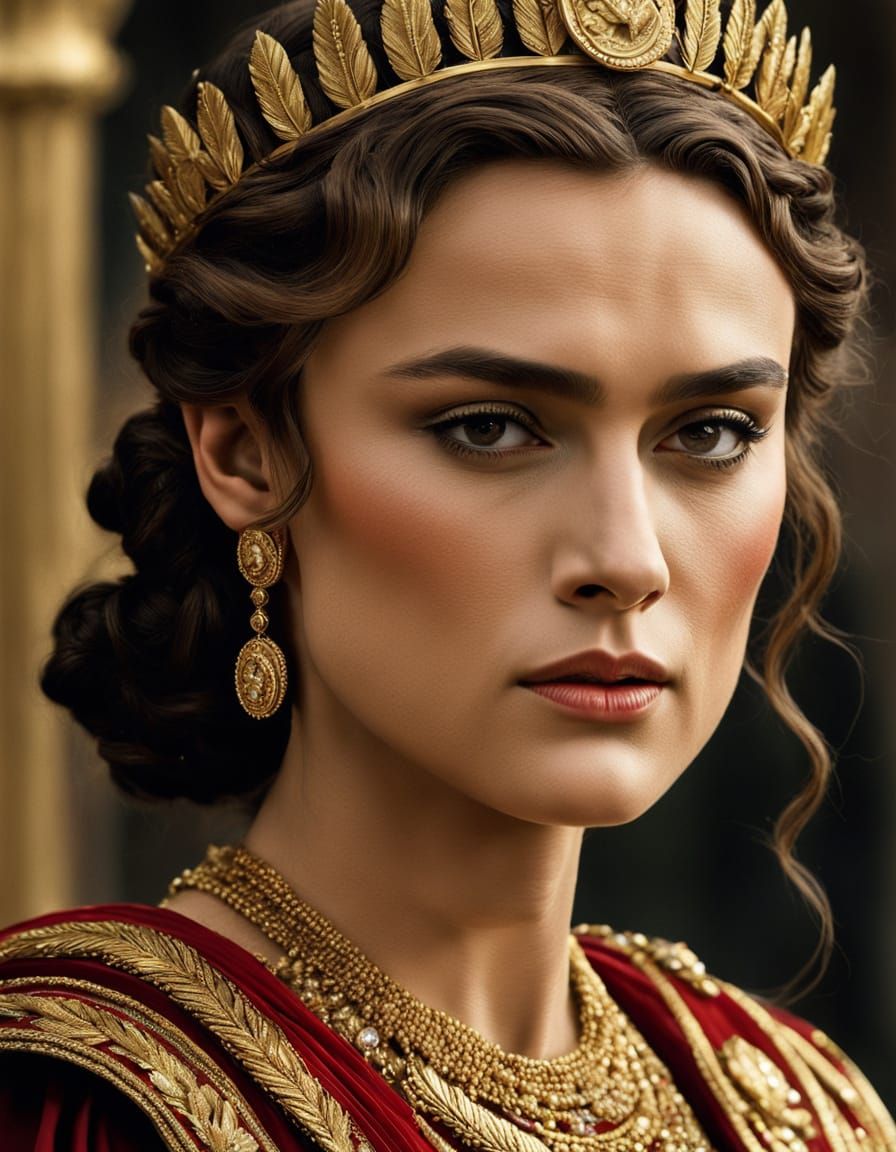 Keira Knightley as Ancient Roman Empress in Ultrarealistic P...