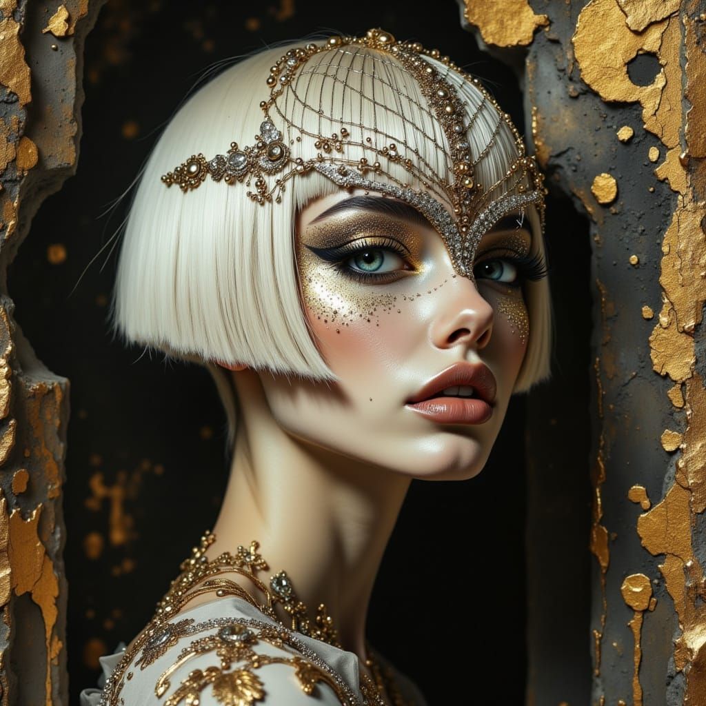 Gilded with a bobcut