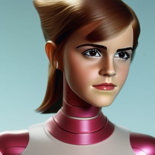 Retro 1980s Plastic Robot Girl