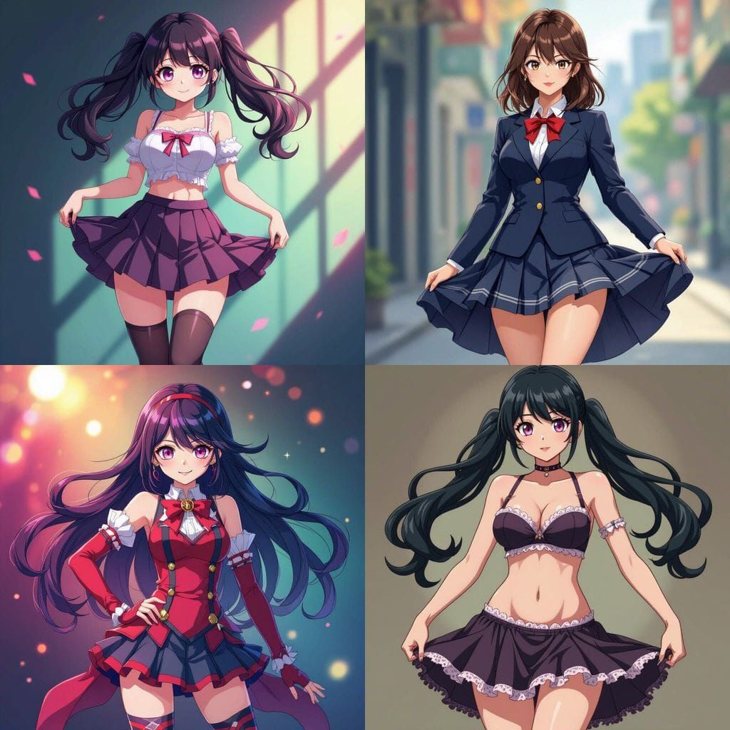 Danganronpa Character Reveals Underwear in Anime Style