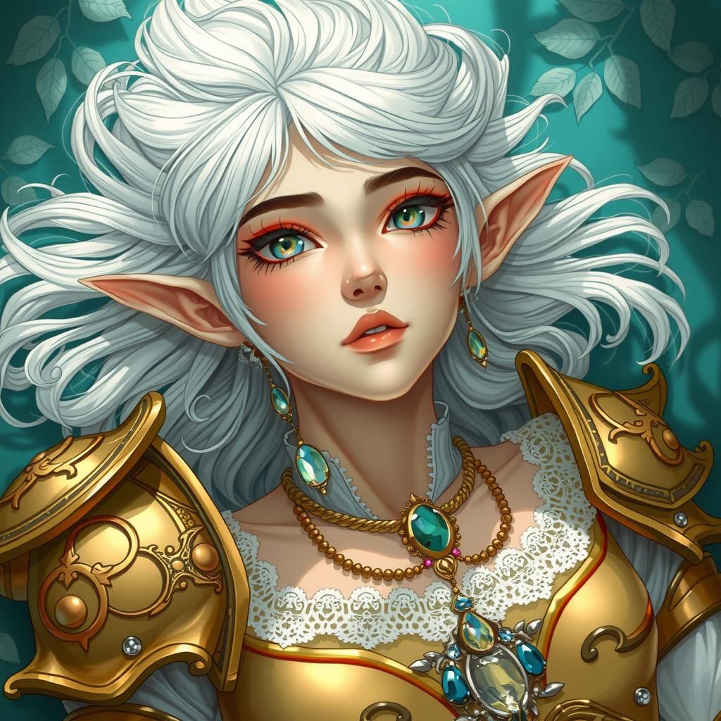 Elven Fantasy in Marc Silvestri Manga Style