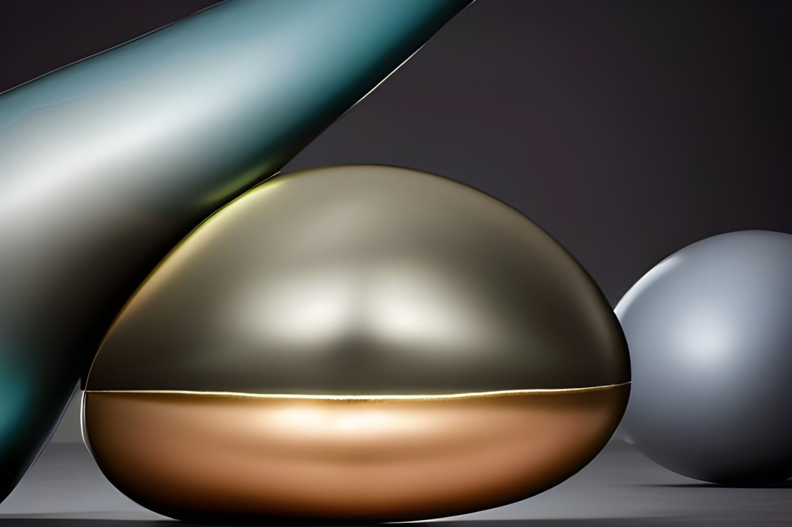 Prismatic Greek Columns in Bronze, Gold, and Silver