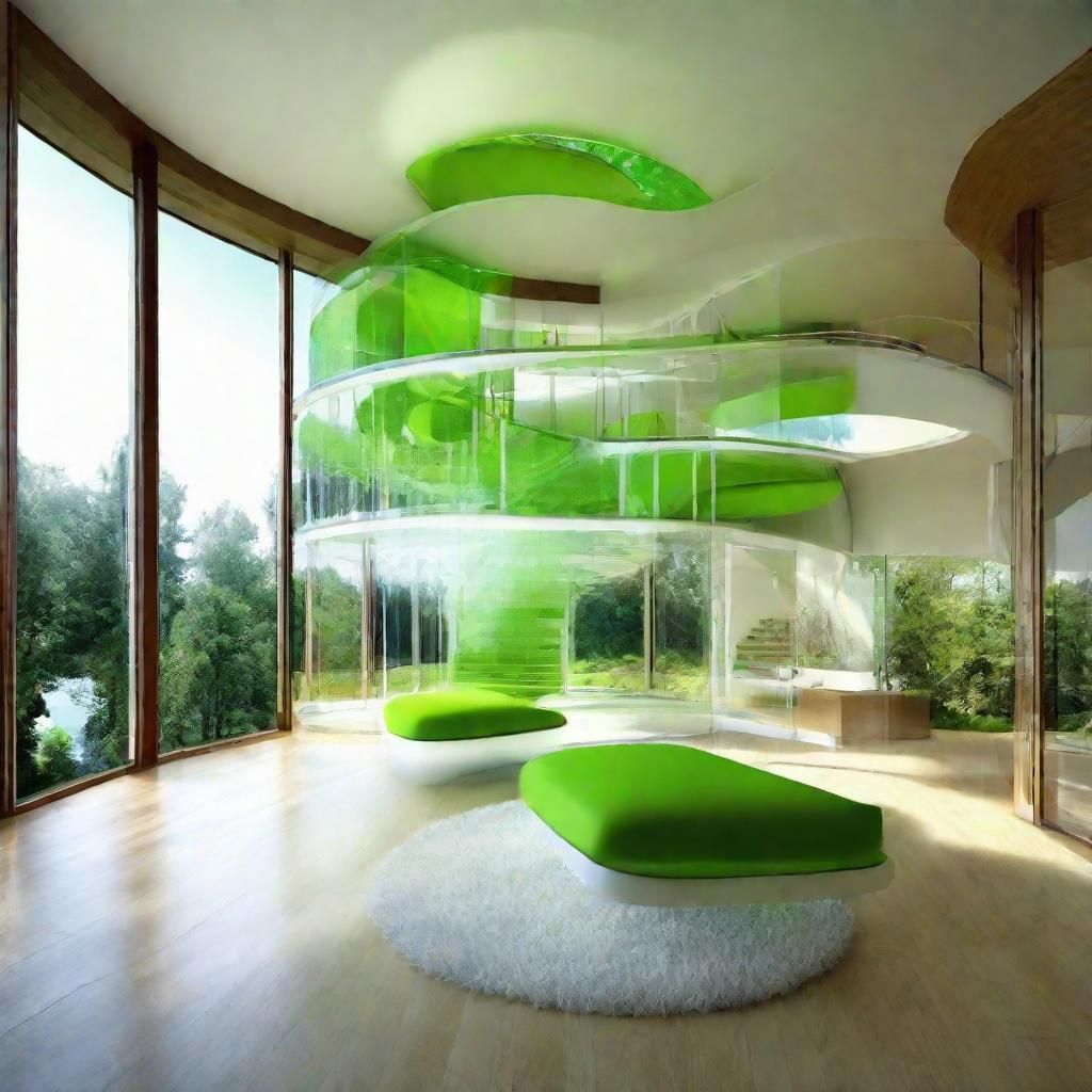 Futuristic Biomimetic Green Eco-Mansions
