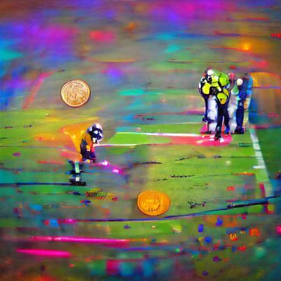 Blinding Coin Toss at Monday Night Football