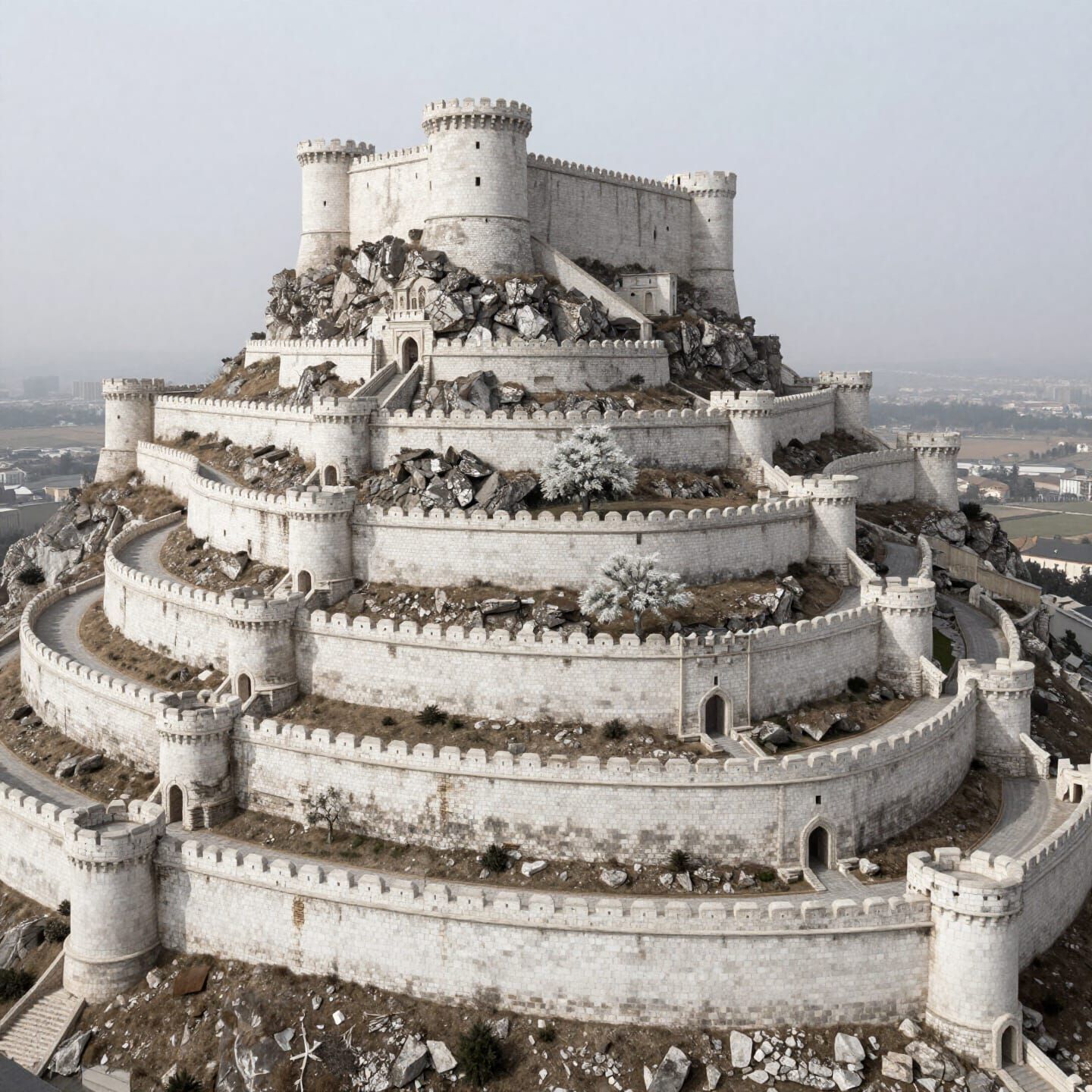 Minas Tirith: Ultra-Realistic Fortified City Architectural P...