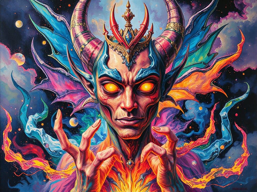 Ethereal Prince of Dreams Unfolds in Vibrant Colors