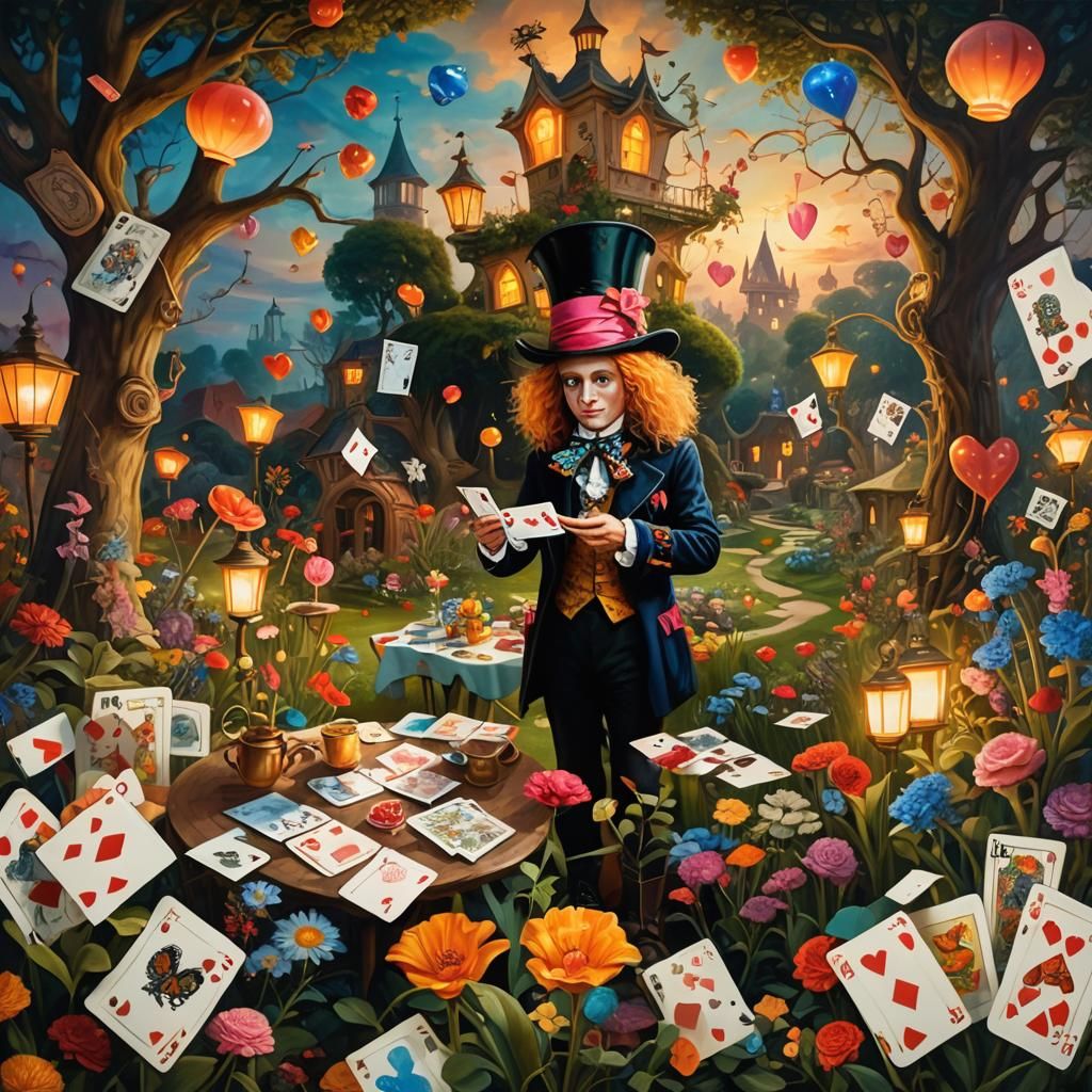(Hidden Love in Wonderland: 1.5x). <A super textual surreali...