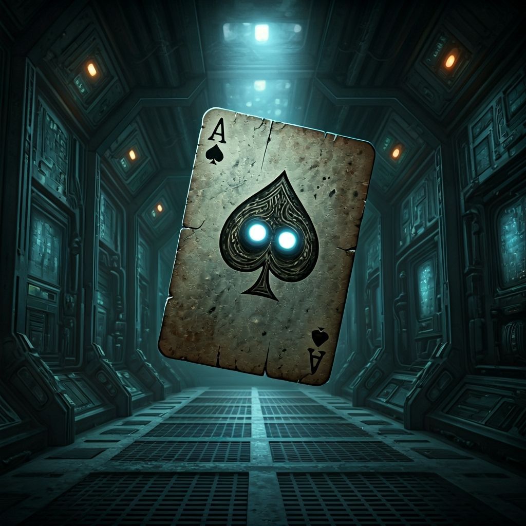 Haunting Ace of Spades on Abandoned Spaceship