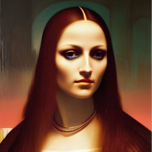 Cyberpunk Mona Lisa with Dior Sunglasses