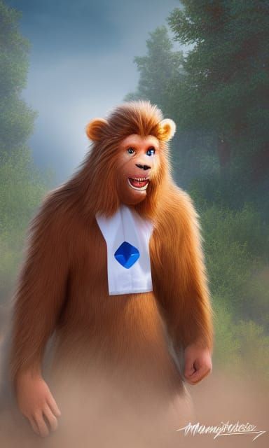 Humorous CGI Art in Disney Realistic Style