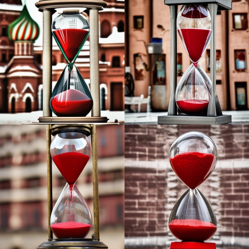 Hourglass of Blood in Red Square, Moscow