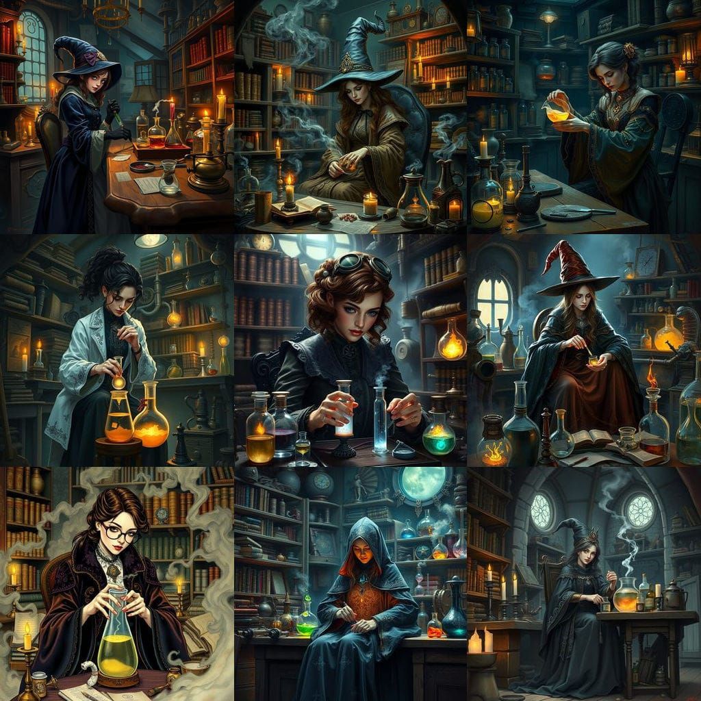 Wizard Works on Laboratory Experiment