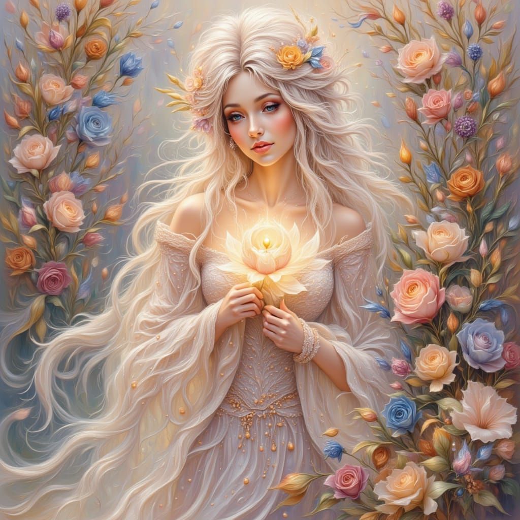 Whimsical Elf with Futuristic Hairstyle