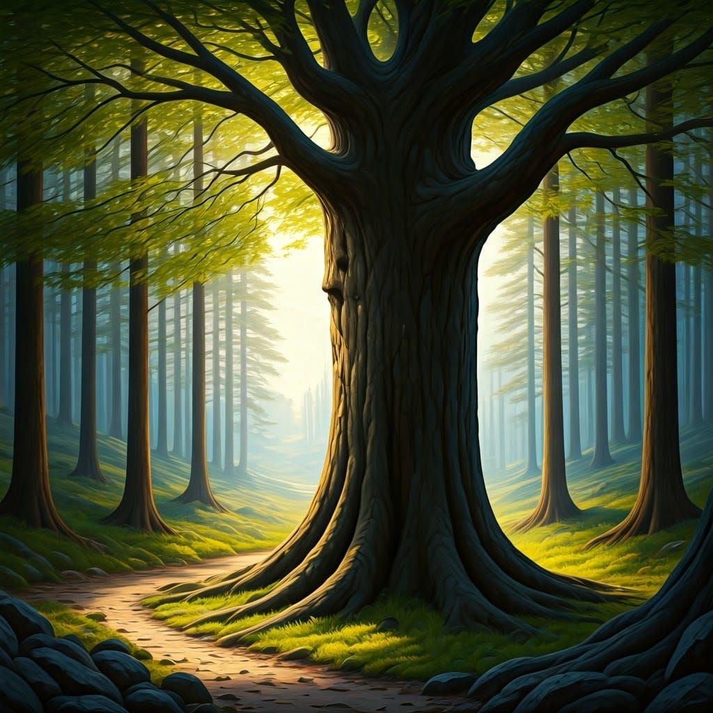 Mysterious Human Silhouette Emerges in Nature's Canvas