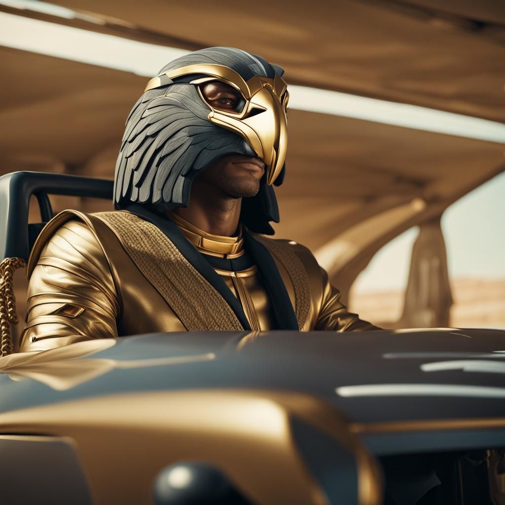 Horus the Street Racer: Cinematic Egyptian God