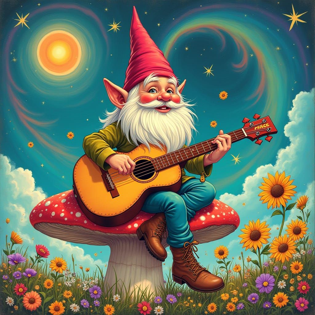 Hippie Gnome's Psychedelic Mushroom Serenade