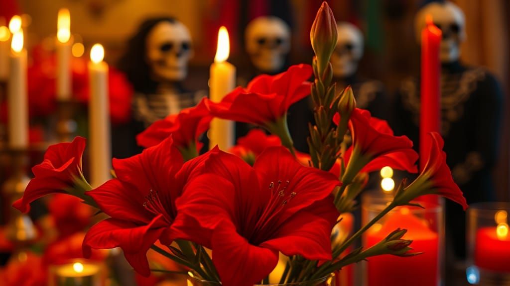 Day of the Dead Altar in Fantastical Style