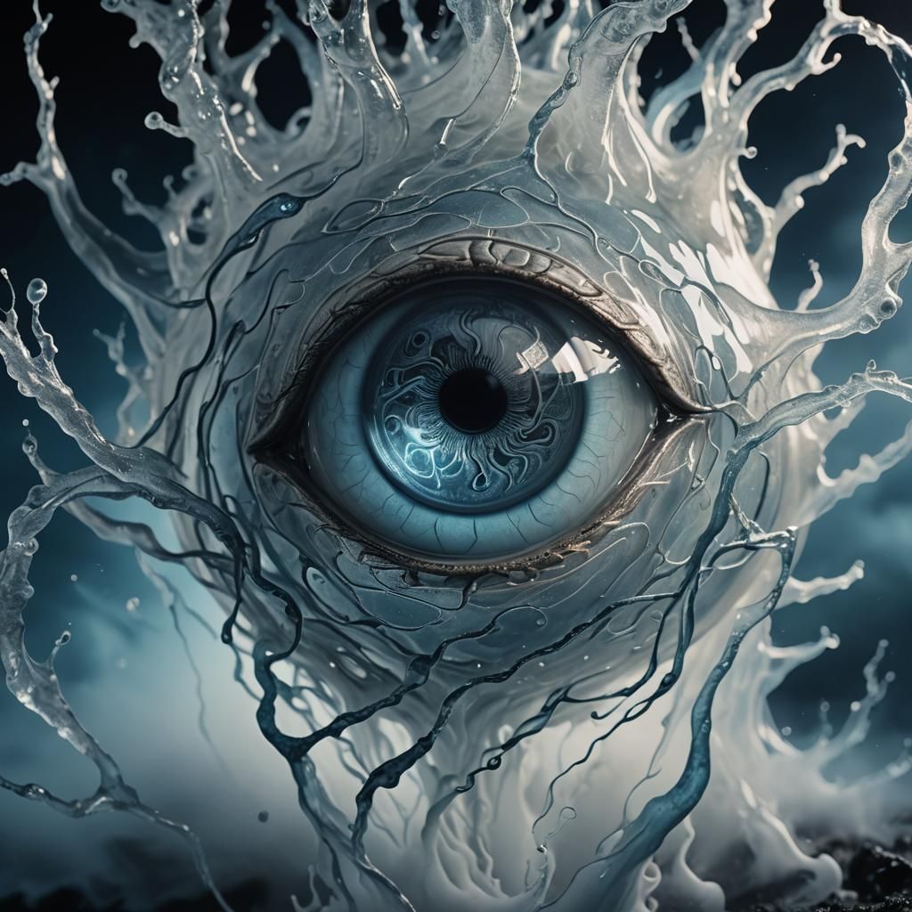 Surreal Glass A Shape in Dystopian Setting