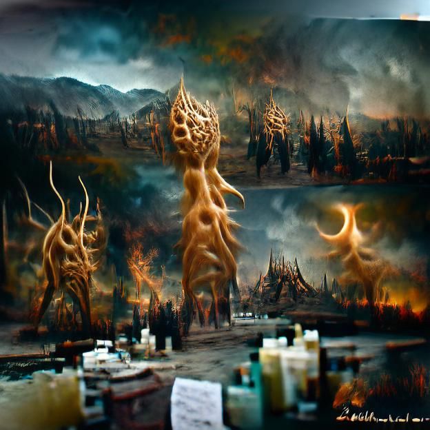 Sinister Ancient Ones Matte Painting