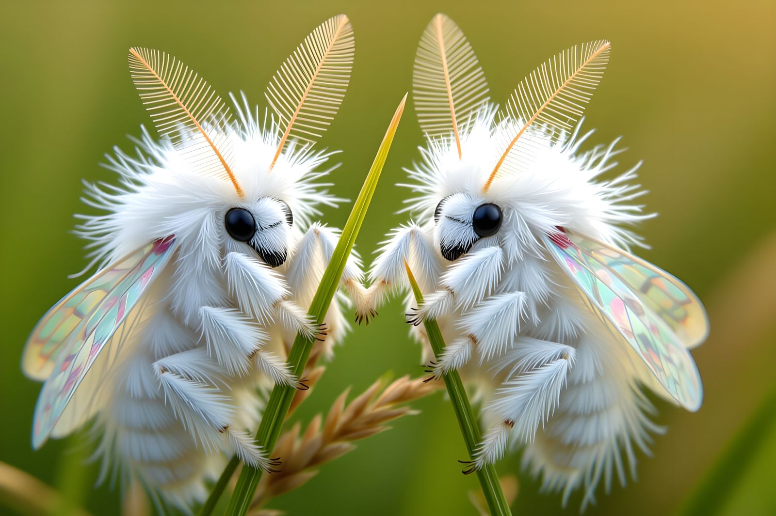 Hyper-Realistic Venezuelan Poodle Moths Macro
