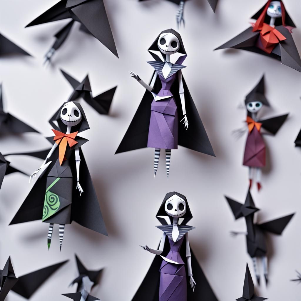 Sally from Nightmare Before Christmas as Origami