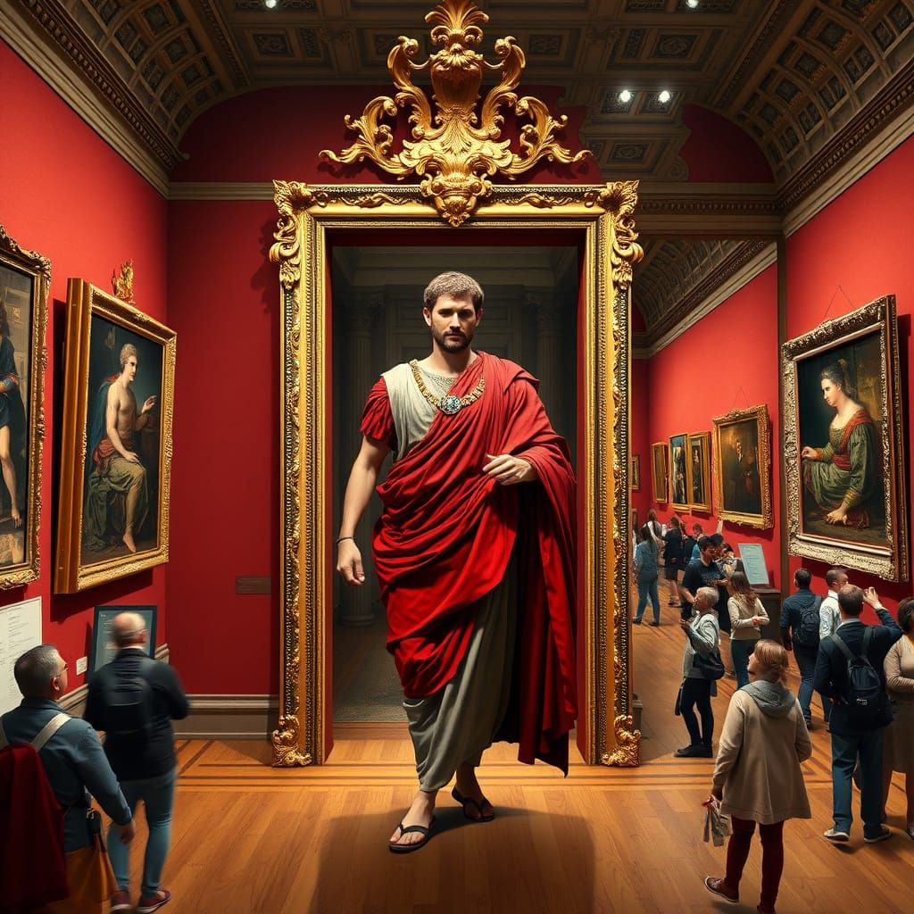 Caesar Steps Out of Baroque Painting