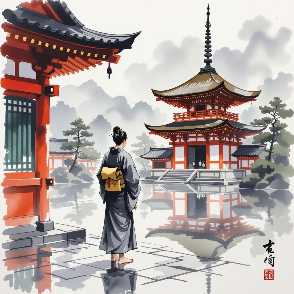 Shinto Priest in 17th Century Japan