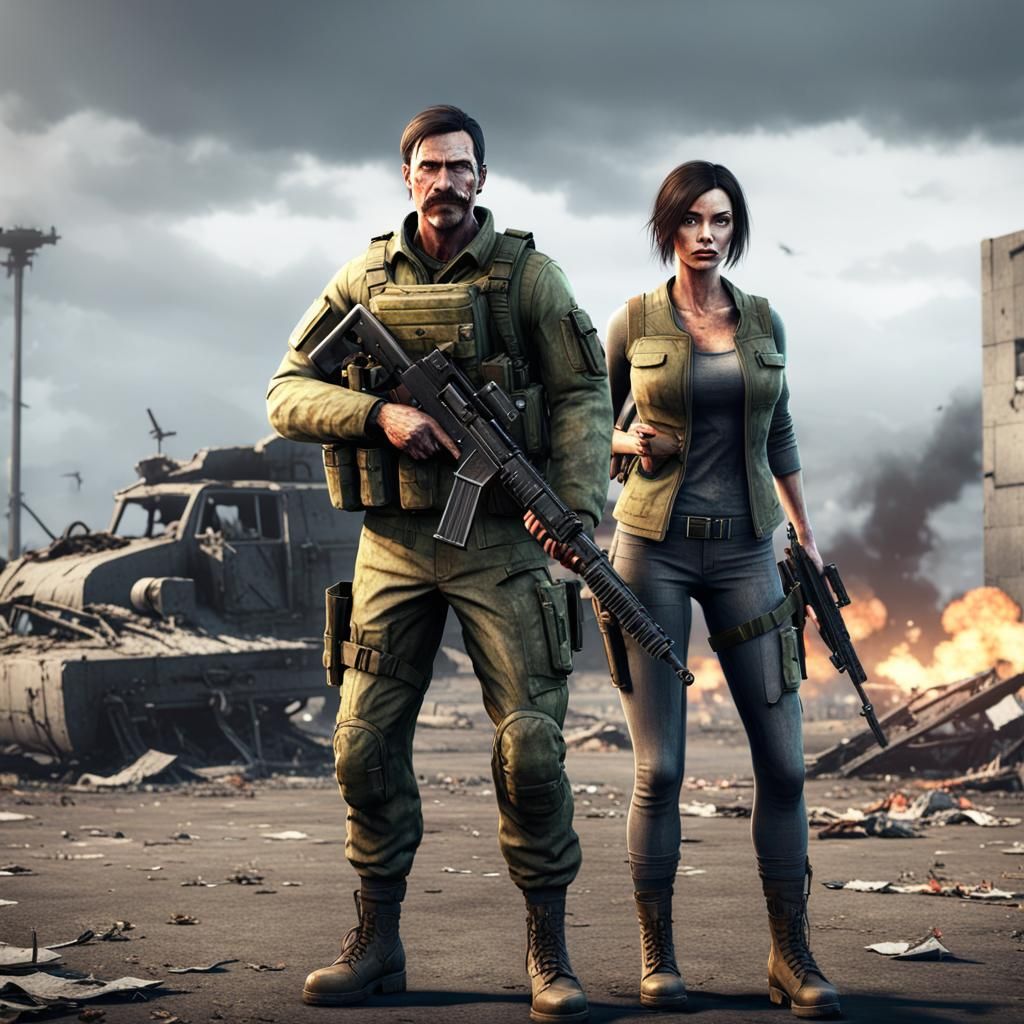 DayZ: Survivors in a Zombie-Infested Military Airfield