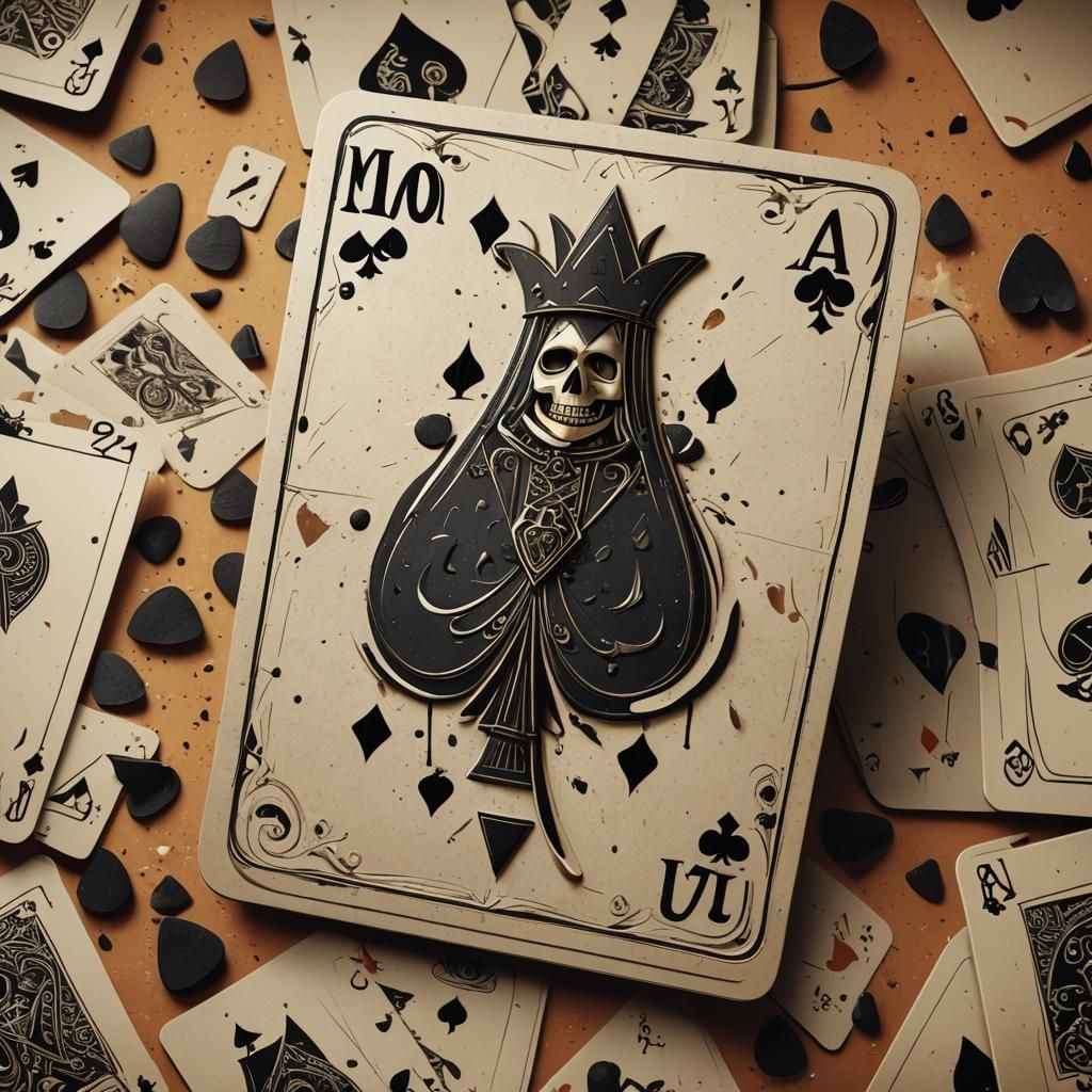 Stylized Jack of Spades in Pixar Style