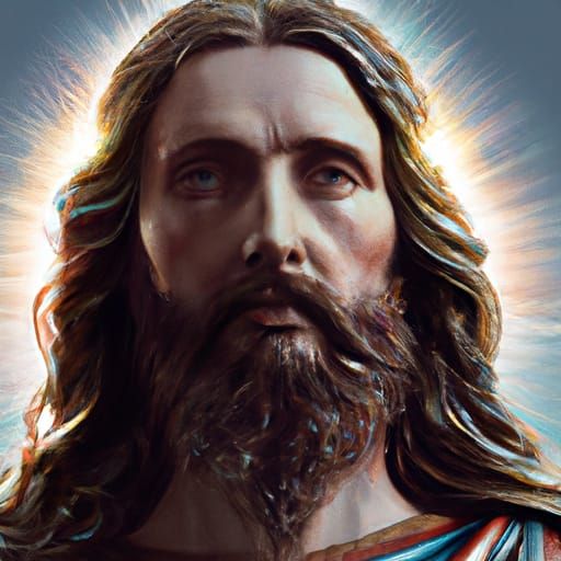 Hyperrealistic Portrait of Jesus Christ in 8K