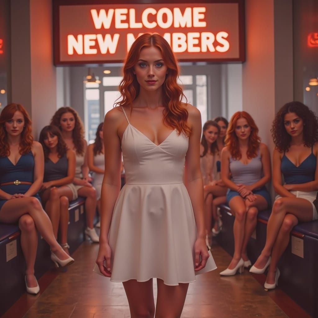 Sorority Welcome in Detailed Matte Painting Style