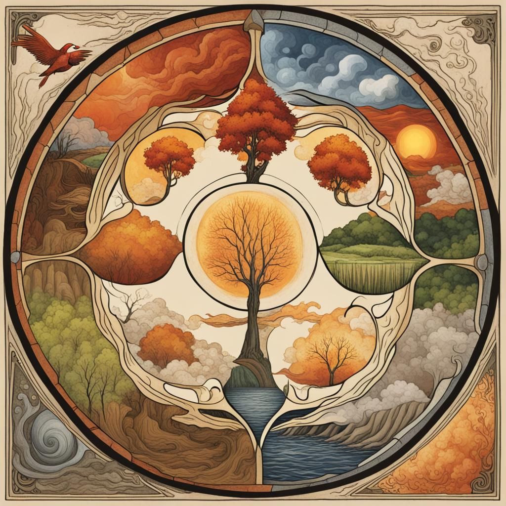 The Four Elements Living in Harmony