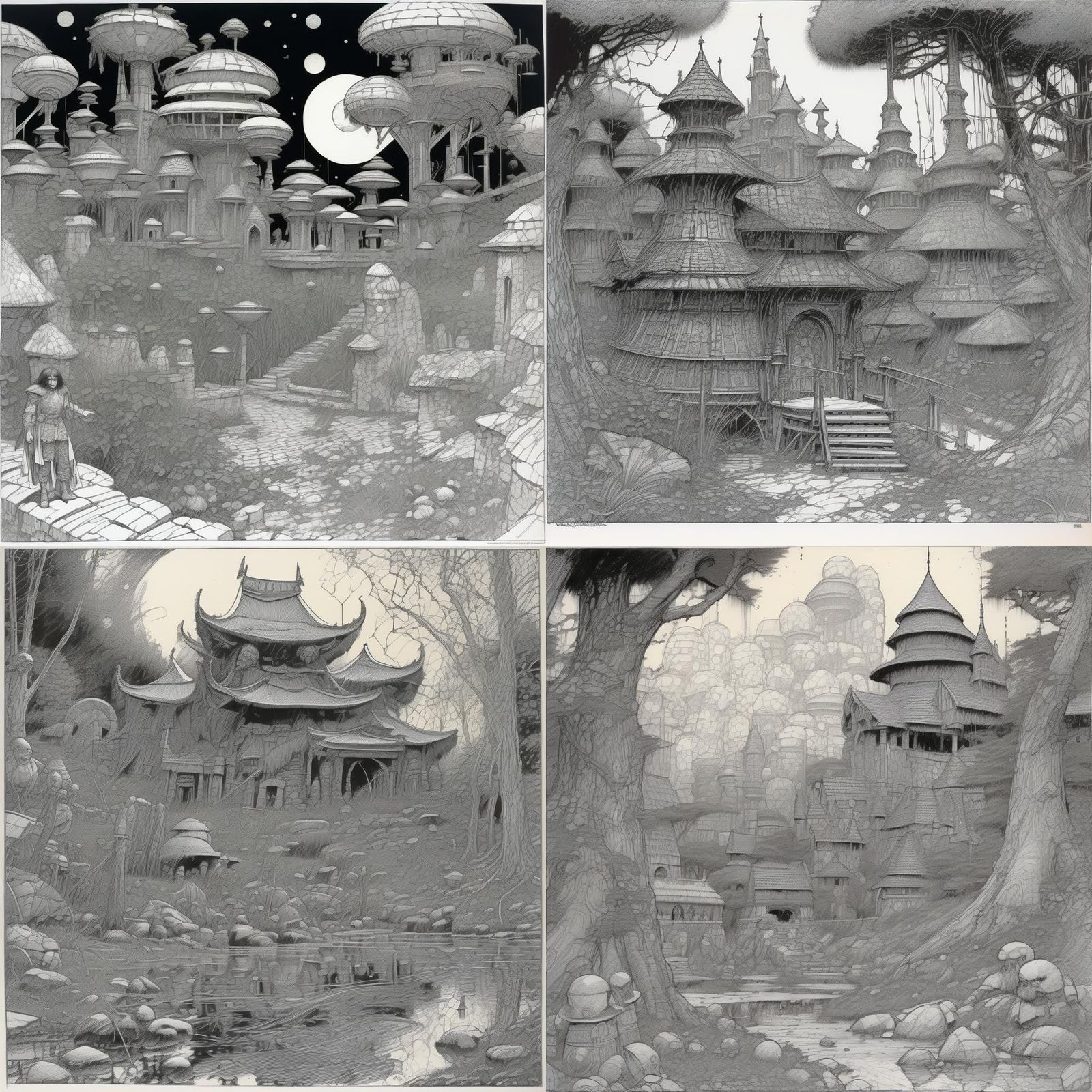 Dynamic Comic Art in Vintage Style