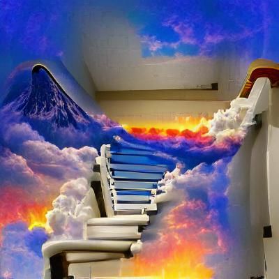 Stairway to Heaven: An AI Generated Image