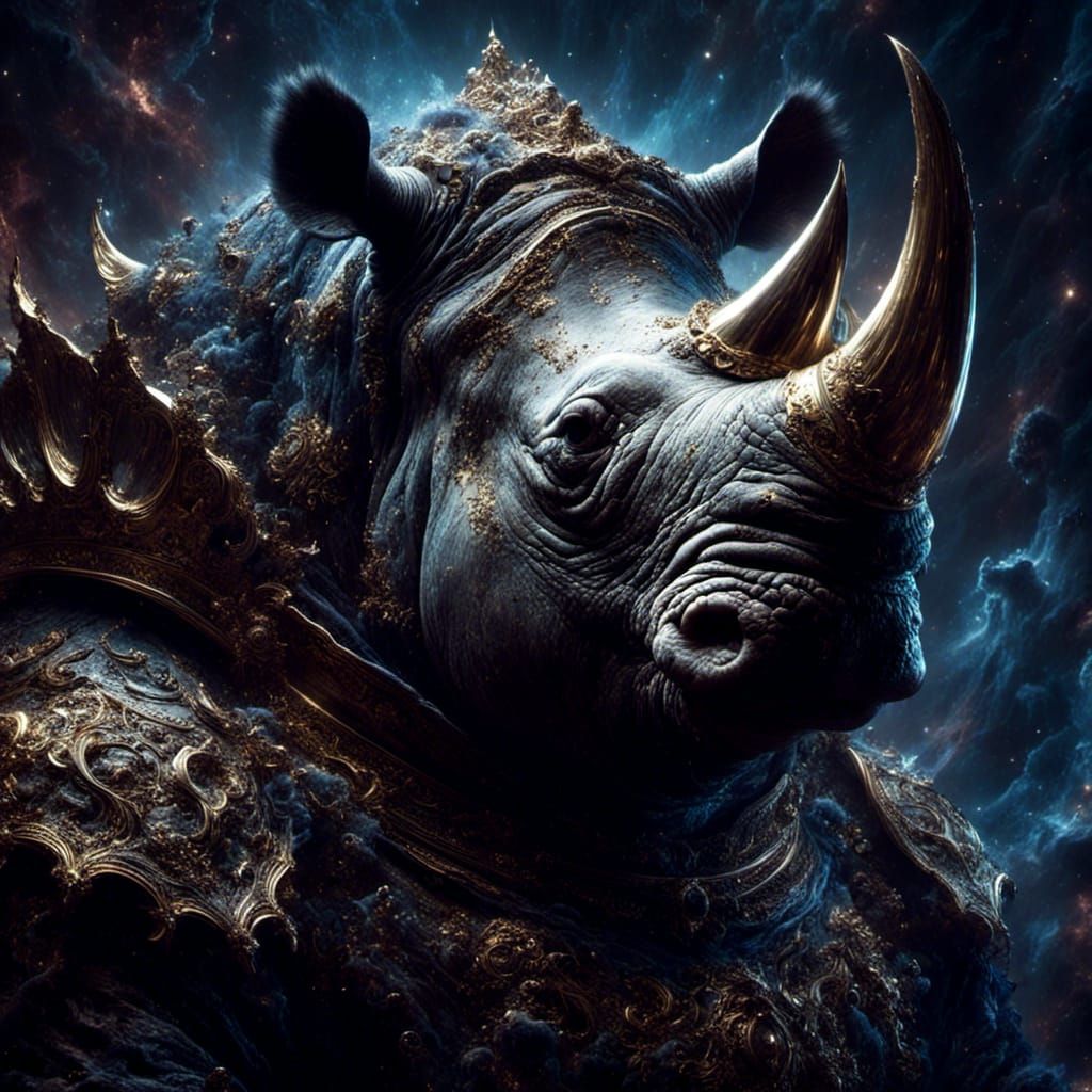 Dark Rhino Knight in Shining Armor