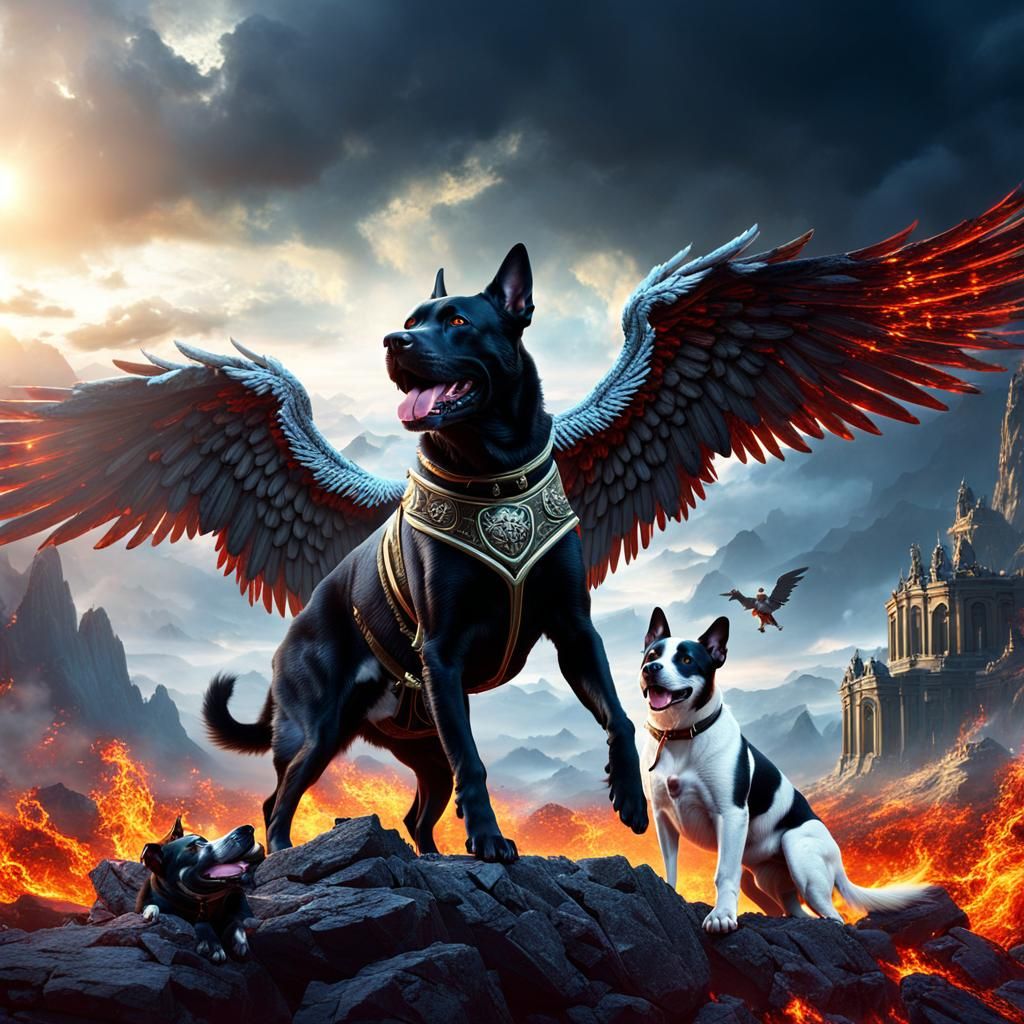 Devil Dog and Angel Dog: Heaven and Hell